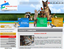 Tablet Screenshot of animalerie-dhuez.com